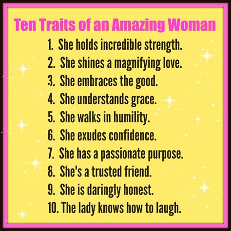 10 qualities that make a woman exceptionally。